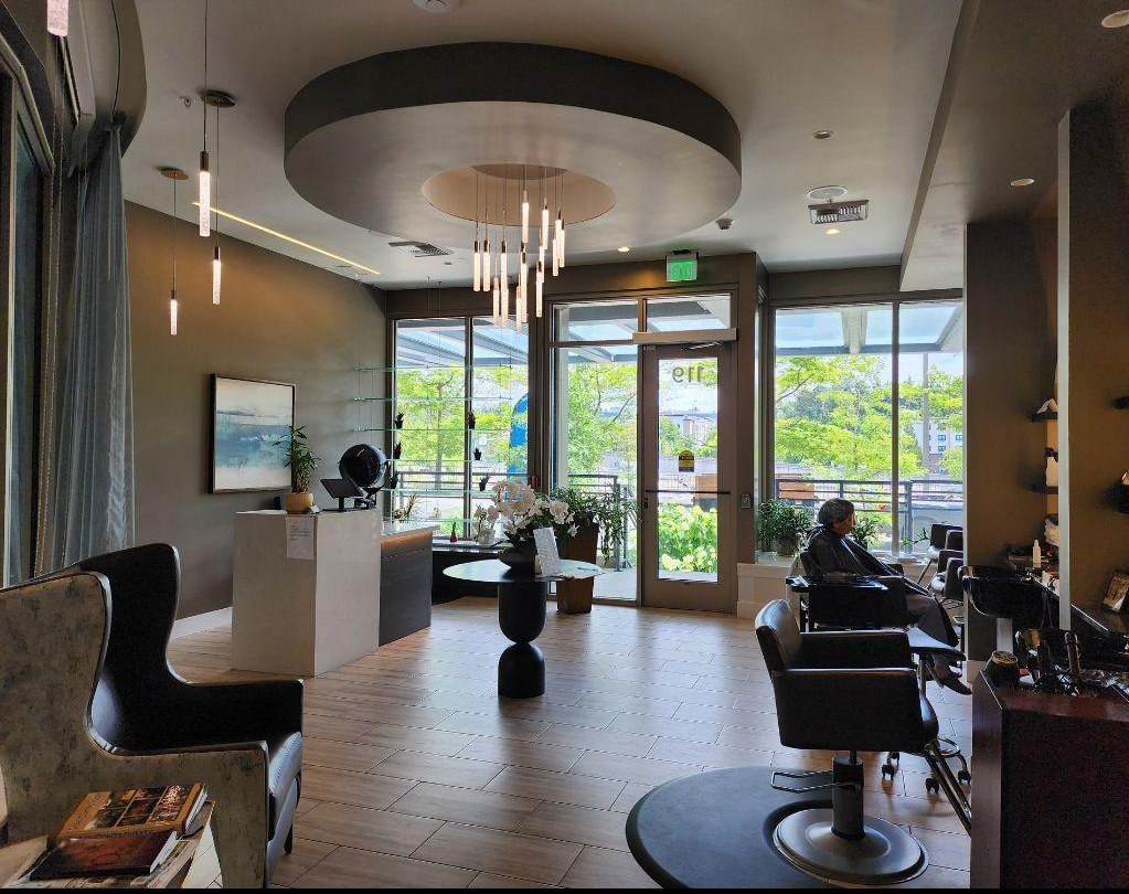 Interior of a hair salon